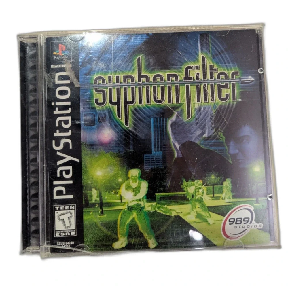 989 Studios Syphon Filter Sony PlayStation 1 Shooter Action NTSC Manual Included